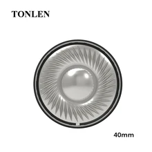 HIFI Headphone Speakers Accessories 40mm Headset Titanium Film Nonpaper Diaphragm 32ohms DIY Headphone Speaker Unit 2pcs