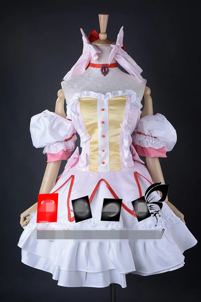

Puella Magi Madoka Magica Madoka Kaname Cosplay Costume Custom-made free shipping