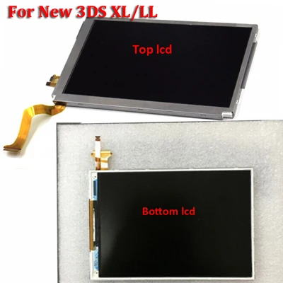 Запасные части: верхний нижний и верхний Нижний ЖК-экран для Kind DS Lite/NDS/NDSL/NDSi New 3DS LL XL для Kind Switch - Цвет: For New 3DS XL Top