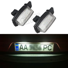 1 Pair 18LED For Mitsubishi OUTLANDER 11/2006-8/2009/ OUTLANDER XL(CW) 2006-2012 Car License Plate Lamp Auto Part accessories