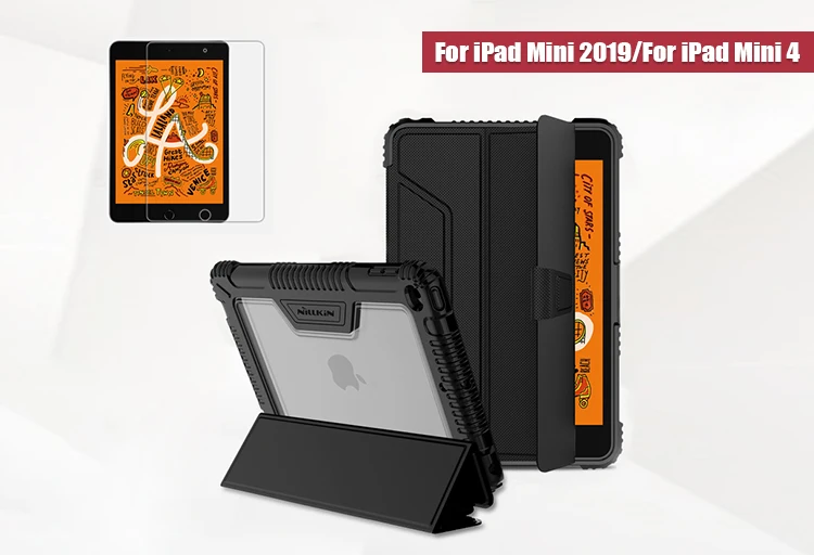 NILLKIN для iPad 9,7 Чехол для iPad Pro 11 Чехол для iPad Pro 12,9 умный флип-чехол Подарочная защита для экрана держатель карандаша - Цвет: For iPad Mini 2019