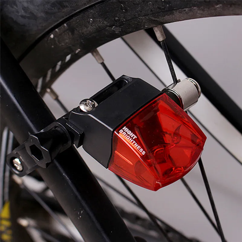 Best High Bike Tool Bicycle Lights Induction Tail Light Bike Bicycle Warning Lamp Magnetic Power Generate Taillight 3