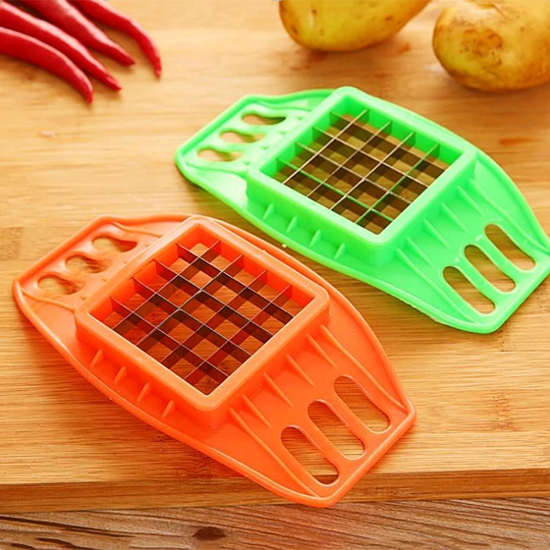 

Stainless Steel Potato Slicer Cutter French Fries Slicers Vegetables Slicer Chopper Kitchen Tools Gadgets Random Color