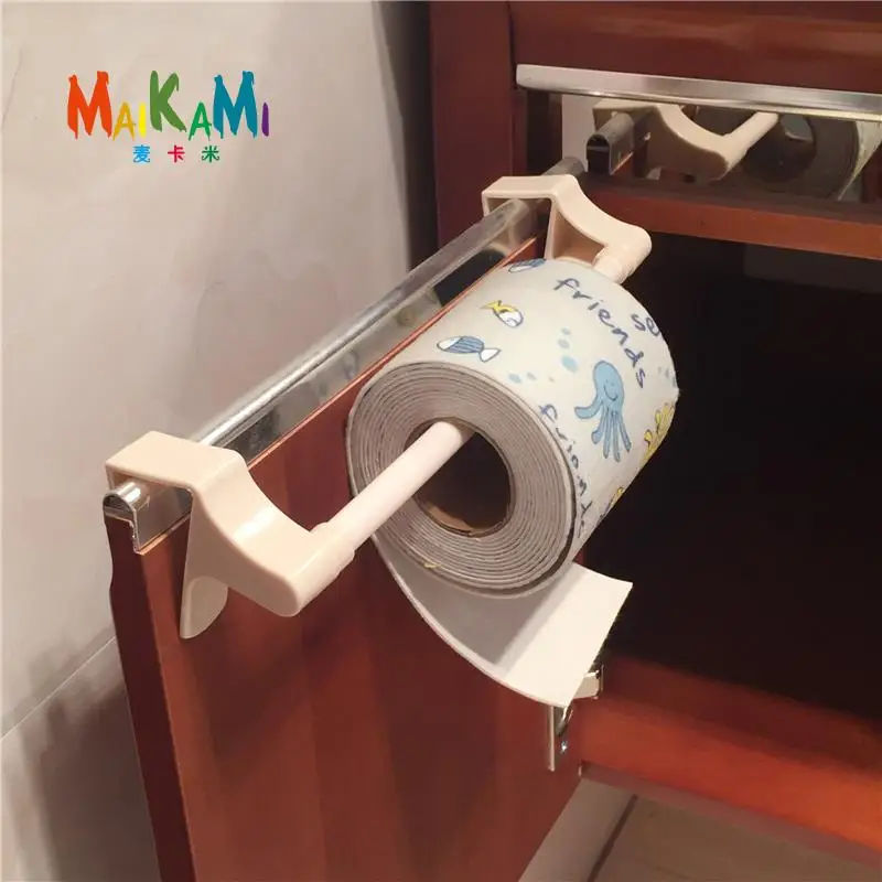 MAIKAMI ABS держатель кухонных салфеток подвесной держатель рулона туалетной бумаги для ванной комнаты вешалка для полотенец кухонный шкаф дверь крюк Держатель