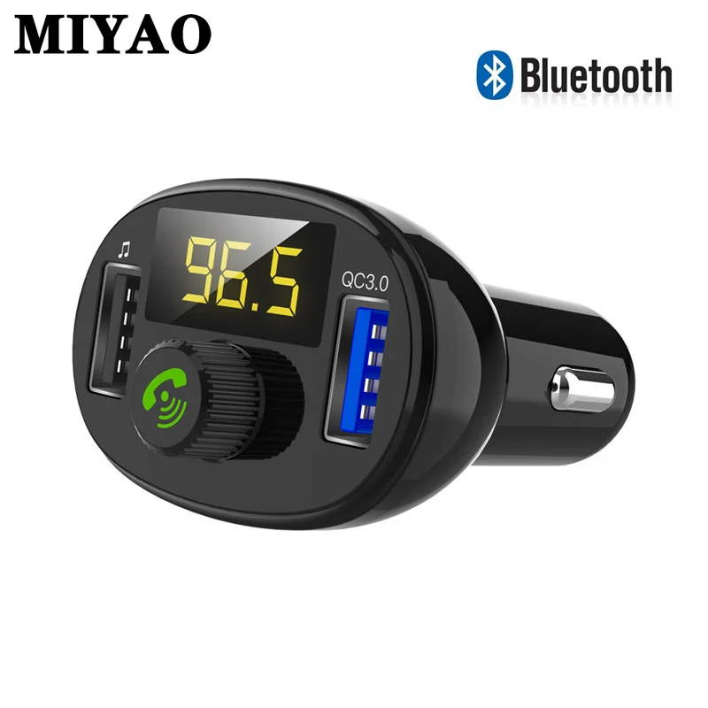 

Car FM Transmitter Bluetooth Wireless Handsfree Radio Music MP3 Player Car Kit FM Launcher Car QC3.0 3.4A USB Car Fast Charger