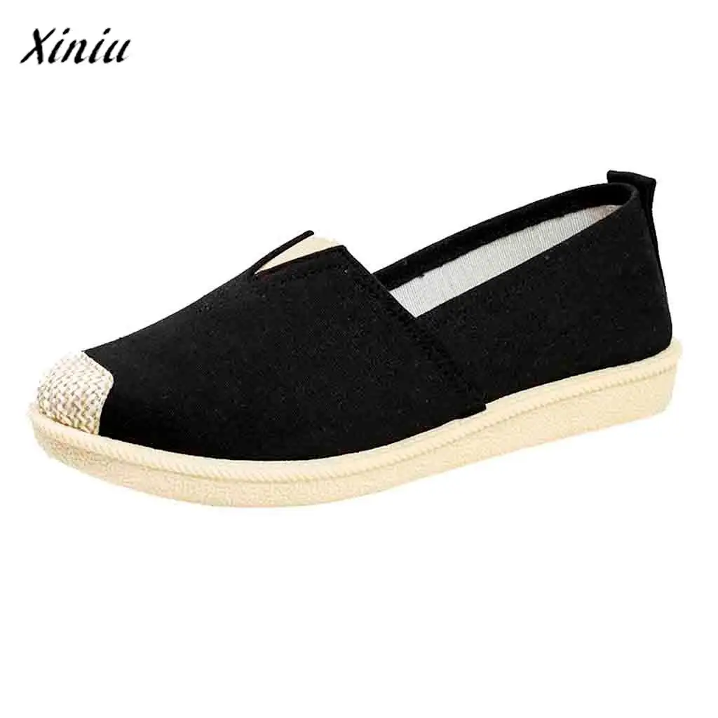 

xiniu buty damskie Vintage Lazy Sneakers Shoes Boat Flat Shoes Unisex Casual Breathable Shoes zapatos de mujer #A0126