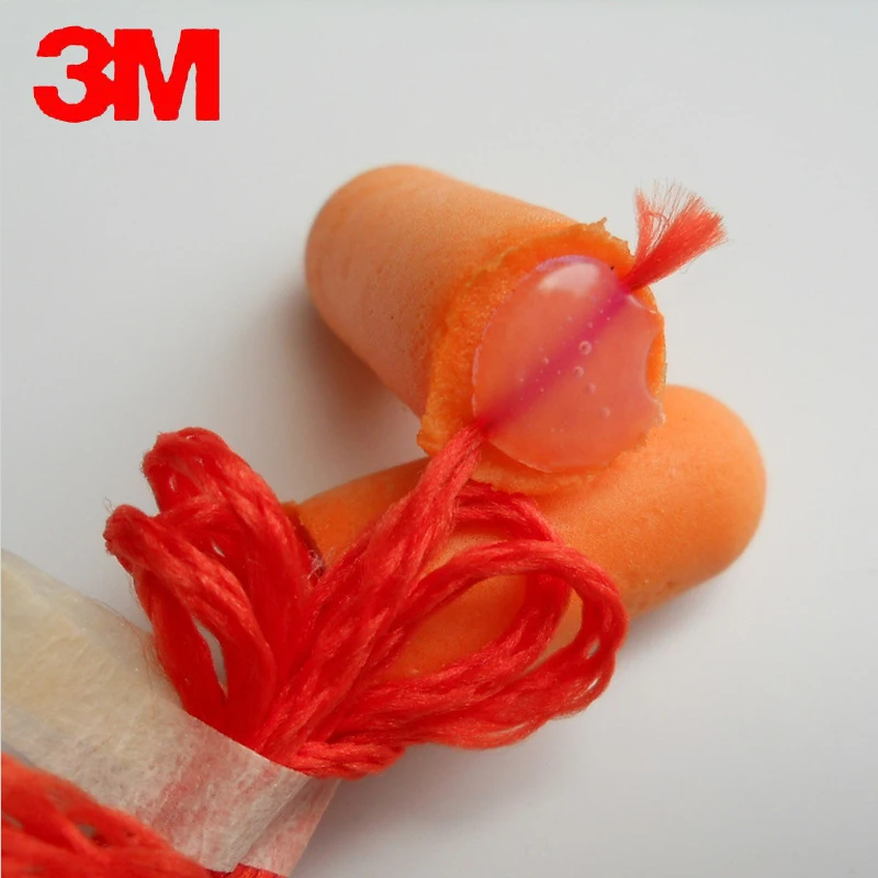 respirator for xylene 100pair Authentic 3M1110 Foam Soft  Silicone corded Ear Plugs Noise Reduction Earplugs Swimming Protective earmuffs freeshipping guardian fall protection harness