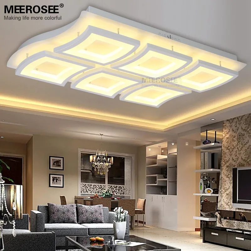 Led Ceiling Light Fixture Luminarias White Acrylic Led Lampara
