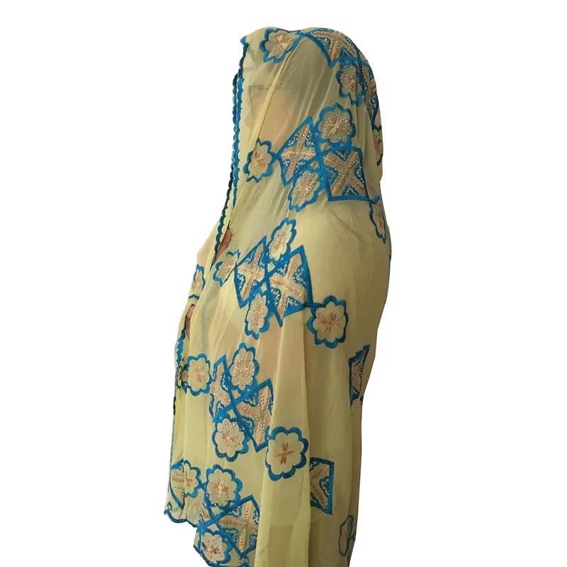 Африканские женские шарфы, шифоновый длинный шарф для Шали Обертывания BM376 - Цвет: BM376 4