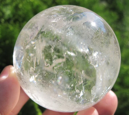 

280g NATURAL CLEAR QUARTZ CRYSTAL SPHERE BALL Healing