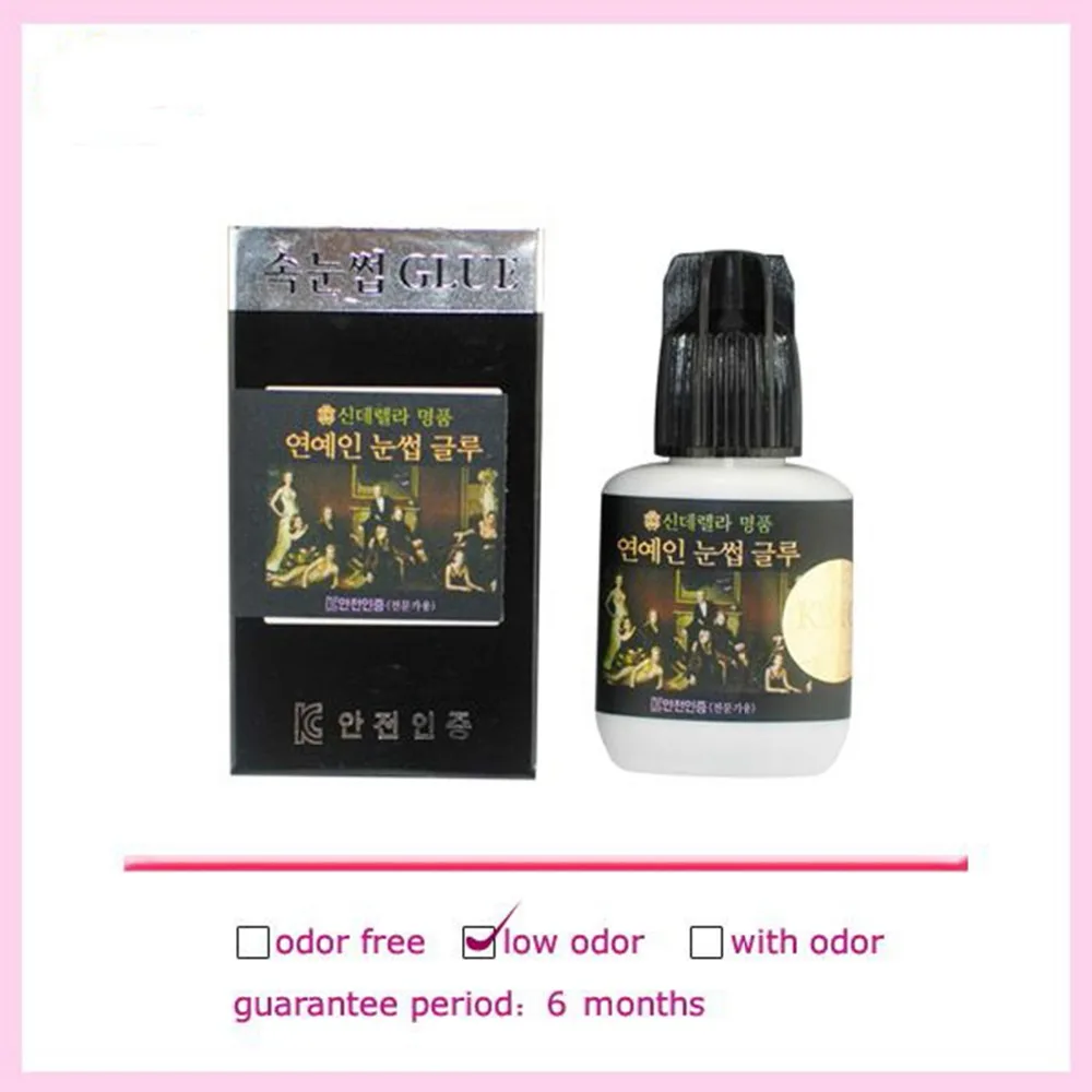 Korean Permanent Effect Eyelash Glue 10ml Low Odor False Eyelashes