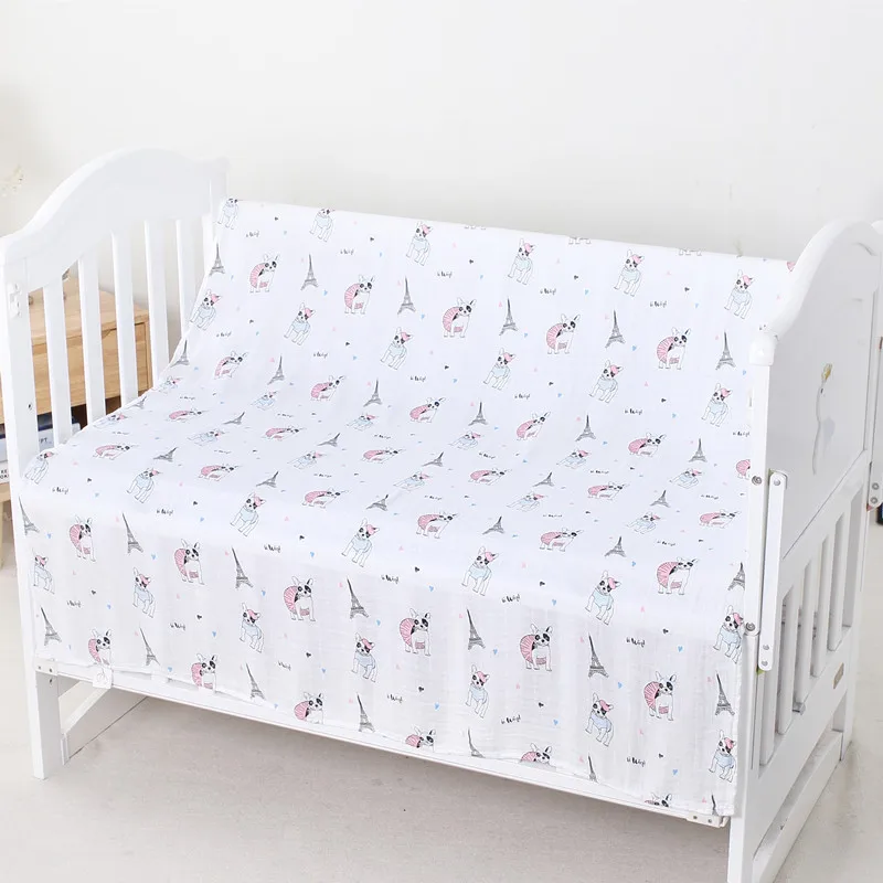 Karitree Муслин Хлопок детские пеленки для одеяльца для новорожденных черный и белый Марлевое банное полотенце 70% бамбук+ 30% хлопок