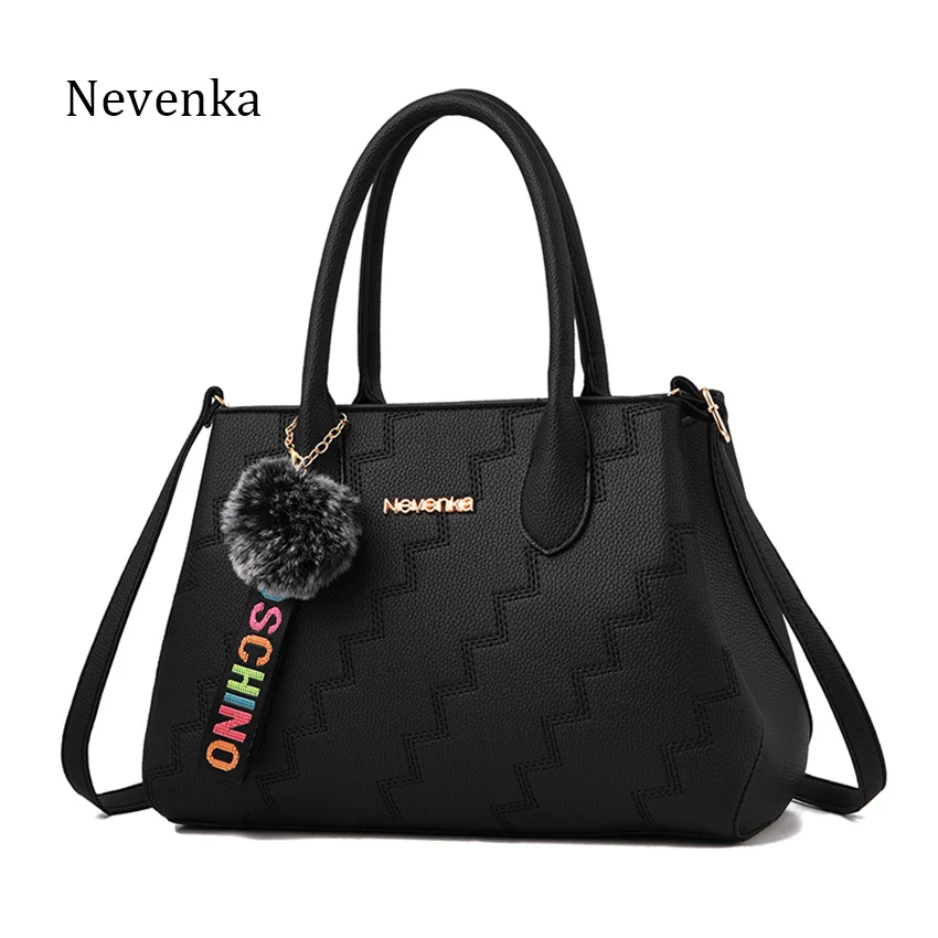 

Nevenka Women Bag Top-handle Female Briefcase Handbag Shoulder Bag PU Messenger Bags Black Casual Crossbody Leather Satchel Tote