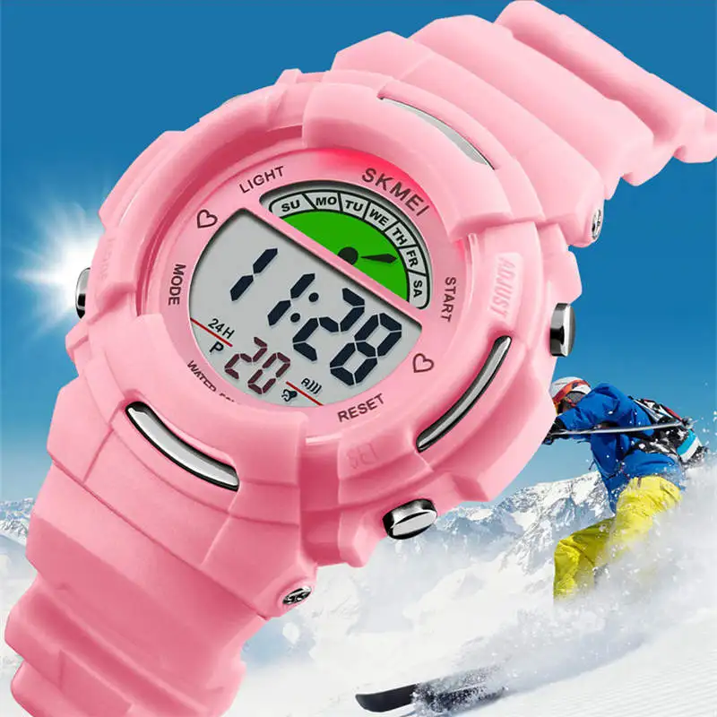 

SKMEI Swim 50M Waterproof Children's watch Sports Boy Wristwatch Kids Girl Baby Child Watches Alarm Clock Electronic Digital a