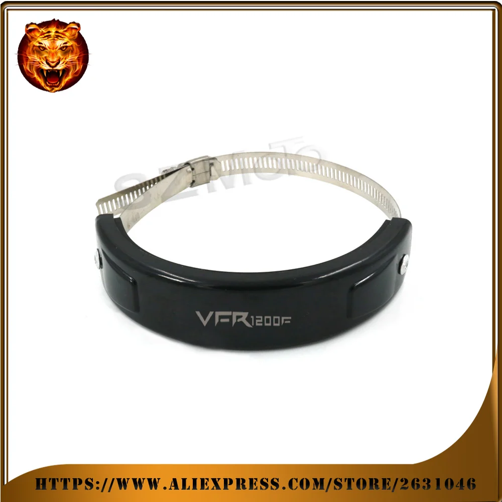 

For HONDA VFR1200F VFR1200X VFR1200 Motorcycle Silencer Round Oval Exhaust Protector Protect Can Cover 2018 Scope 100mm-140mm