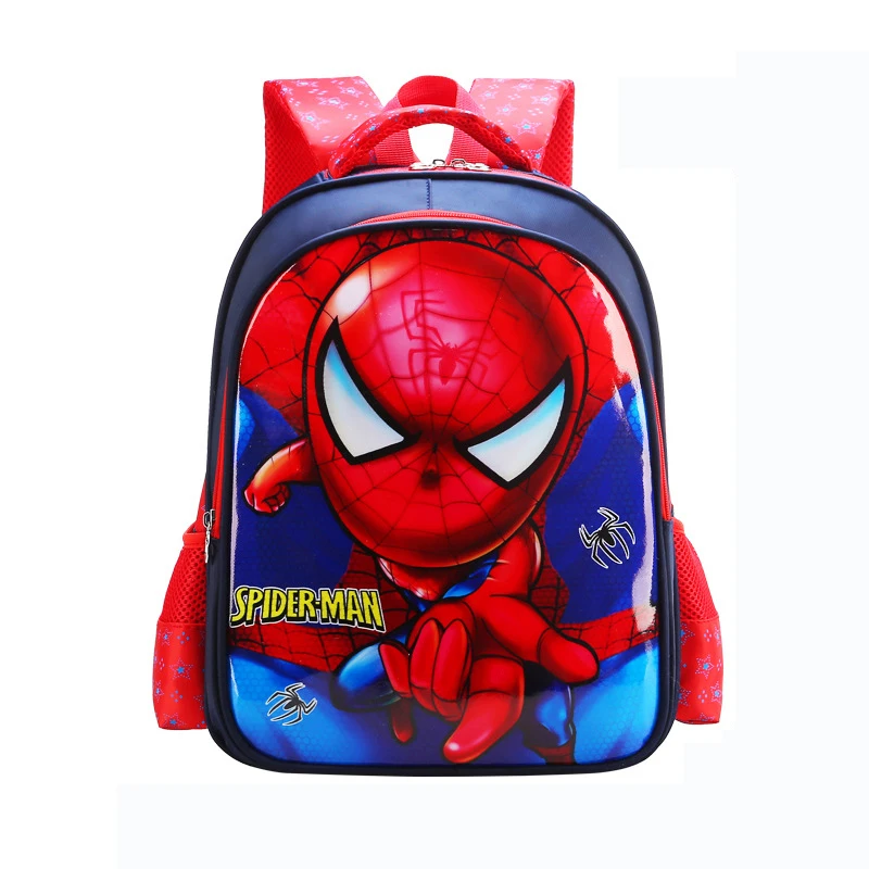 

Hot Q Edition Batman student schoolbag kids Lovely Cartoon Backpack Suitable for 3-8 years children SpiderMan schoolbag gift