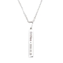 1 pcs Meninos Moda Colar Para As Mulheres Homem Min Ho Onew Kpop SHINee Chave Collares de Aniversário Menina Meninos Moda Jóias