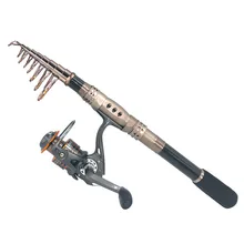 HiUmi 1 8 3 3m Telespin Rod Iso Rod Fishing Rod and Reel Portable Travel Spinning
