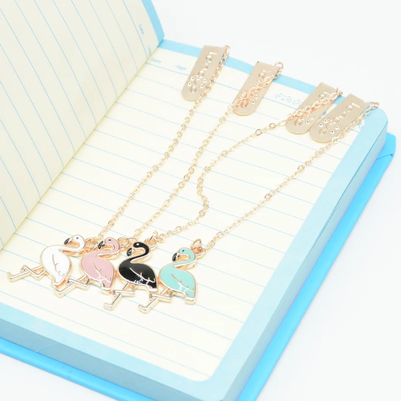 Закладки для книг Marcador закладки Marcapaginas страница марки Segnalibro Kawaii Flamingo Boekenlegger