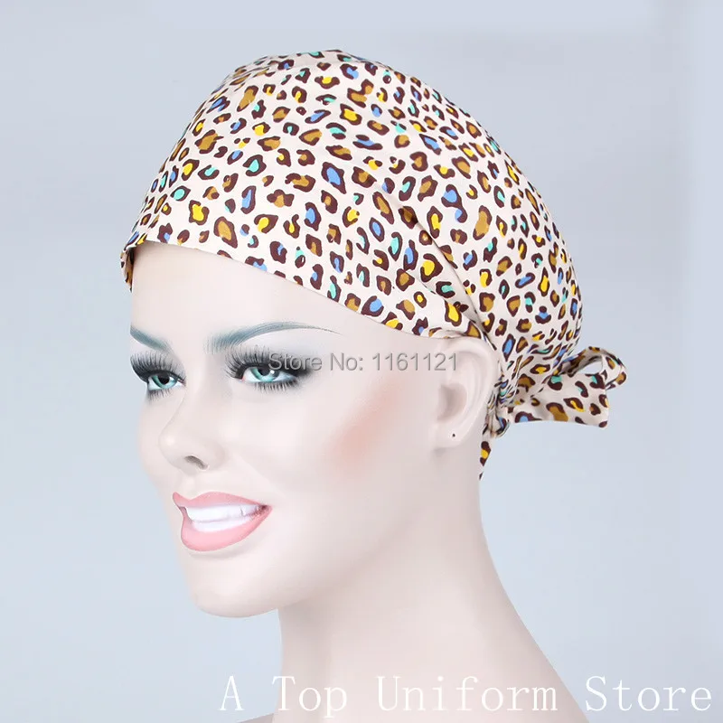 

2018 Lab Coat Jalecos Surgical Cap Medical Scrub Caps for Women Doctors And Nurse ,restaurant ,kitchen Working 100% Cotton B138