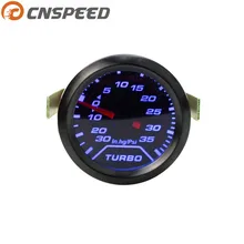 CNSPEED " 52 мм автоматическое ускорение PSI табачная витрина синий светодиодный светильник приборной панели автомобиля YC100179