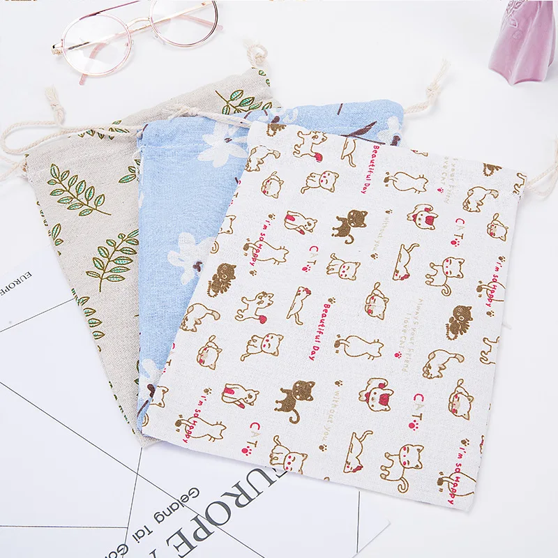 Cotton Tote Bag Drawstring Bags Women Shopping Bag Travel Packing Pocket Underwear Shoe Storage Organizer Bag Pouch Cotton Tote Bag Drawstring Bags Women Shopping Bag Travel Packing Pocket Underwear Shoe Storage Organizer Bag Pouch