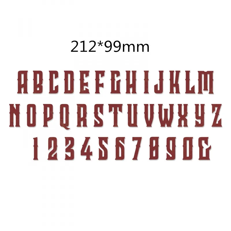 

Alphabet Numbers Metal Cutting Dies Stencil for Scrapbooking Photo Album Embossing Paper Card Making Decorative Crafts Template