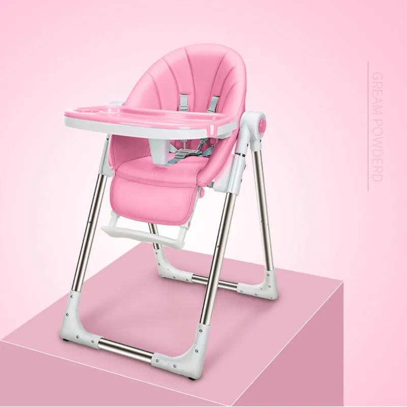 

Highchairs New High Quality Portable Children's Dining Chair Multi-function Baby Table Folding Children's Dining Seat Stool
