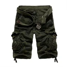 Мужские шорты Карго, летние, повседневные, камуфляж, большой размер, мульти-карман, пятиконечные, мужские шорты, мужские, хлопок, свободные, рабочие, тактические, бермуды