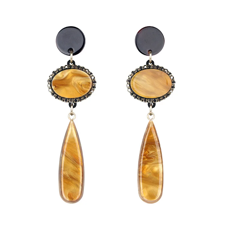 Корейские серьги букле d'oreille femme 2019 массивные большие подвески Акриловые для