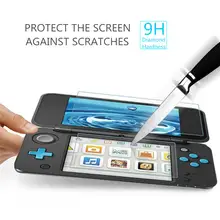 Для Nintend Новый 2DS LL/XL 2017 Экран протектор Плёнки Топ + нижняя прозрачный закаленное Стекло 9 H поверхности твердость ультра тонкий 0.3 мм