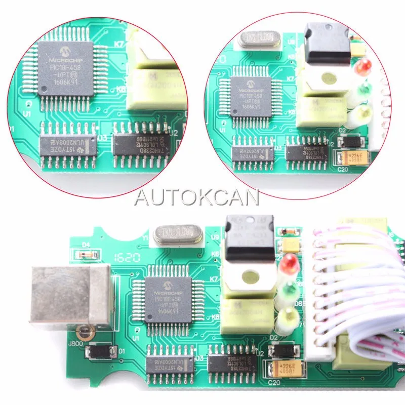 Горячая V5 PCB FW V1.59 или FW V1.99 op com v1.99 с PIC18F458 CAN BUS OBD2 OP-COM V5 OPCOM диагностический инструмент