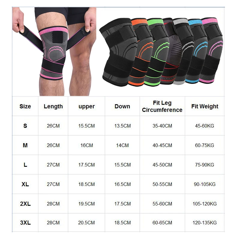 2 PCS Knee Support Breathable Postpartum Recovery Knee Bandage Brace Professional Protective Sports Pad Tennis Cycling