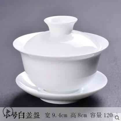 Для китайского кунг-фу одинарная миска с крышкой teacup Цзиндэчжэнь сине-белая фарфоровая чайная чашка керамическая чайная посуда tureen - Цвет: 6