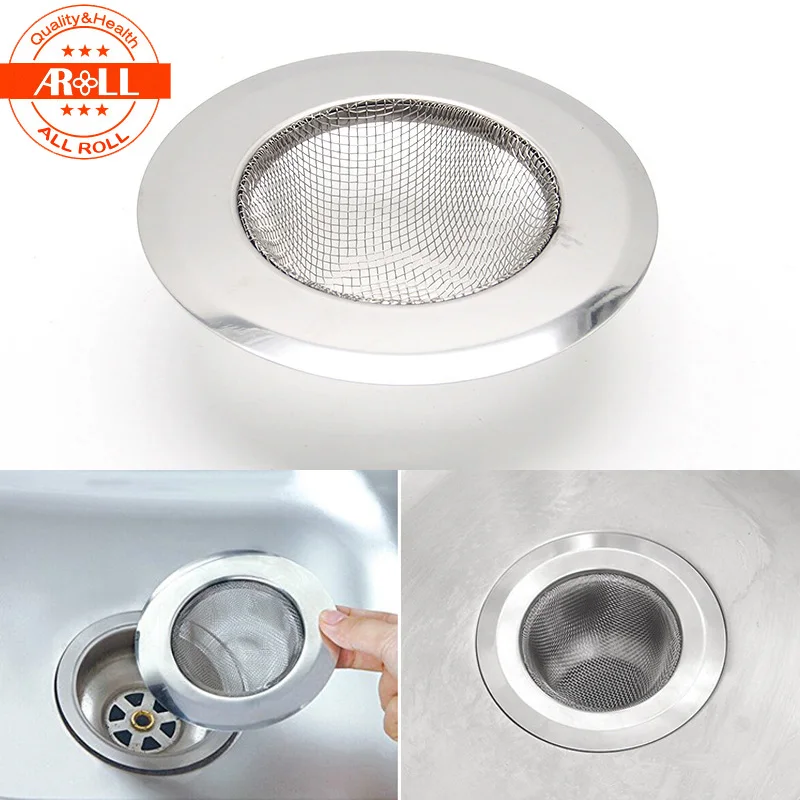 

Stainless Steel Kitchen Sink Plug Strainer Anti-blocking Drain Catches Cover Floor Filter wash basin Screen Fashion Kitchen
