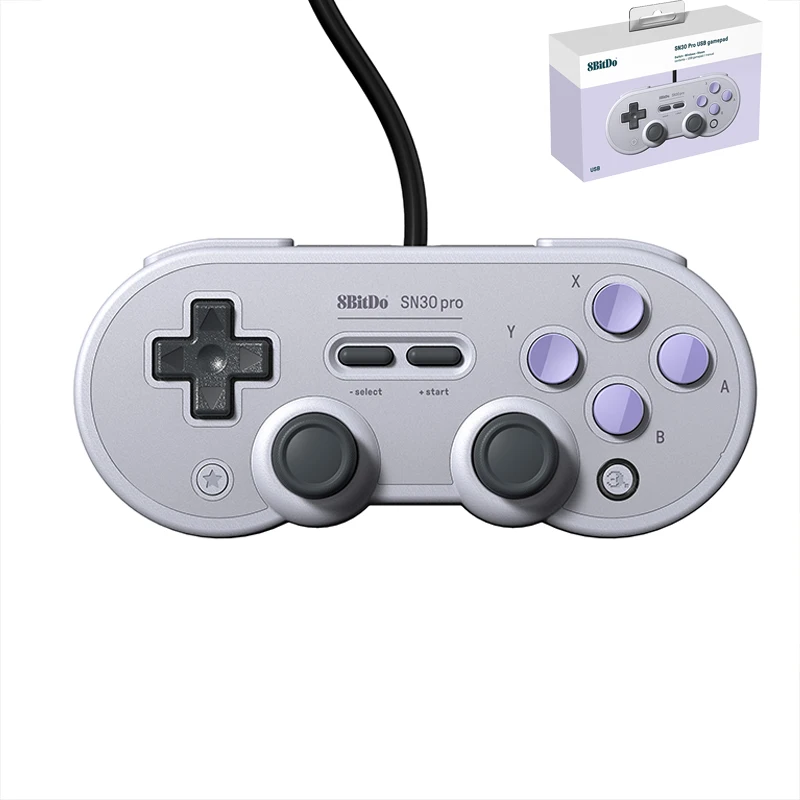 8Bitdo SN30 Pro G SN Проводной USB порт 1 8 м кабель геймпад контроллер вибрации с джойстиком