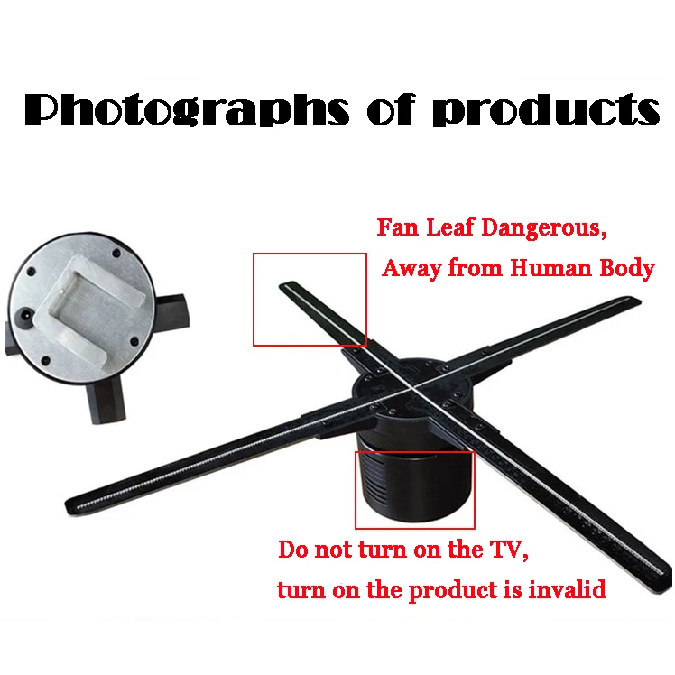 50CM 4 fan hologram fan light with wifi control 3D Hologram Advertising Display LED Fan Holographic Imaging for holiday shop 50CM 4 fan hologram fan light with wifi control 3D Hologram Advertising Display LED Fan Holographic Imaging for holiday shop