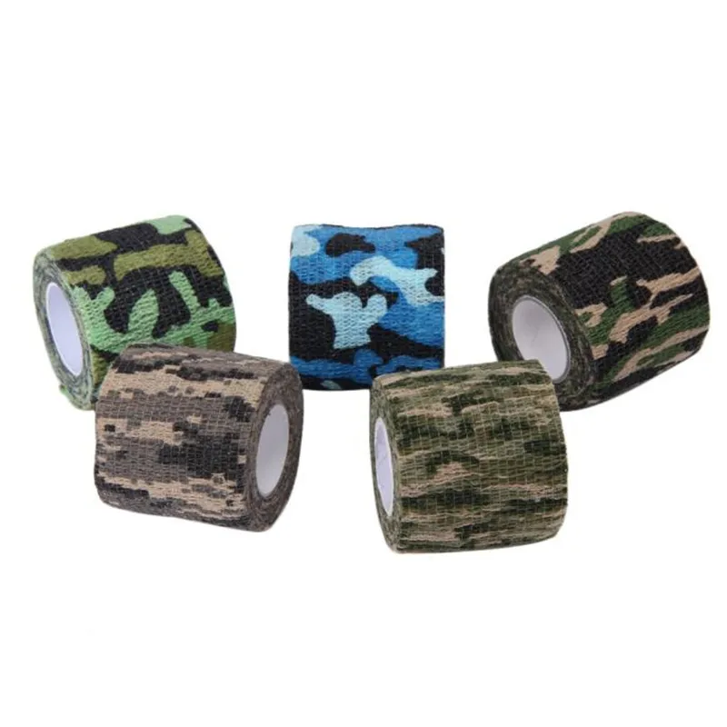 

Outdoor Camping Army Camo Hunting Tool Camouflage Stealth Tape Waterproof Wrap For Climbing Camping survival Portable equipment