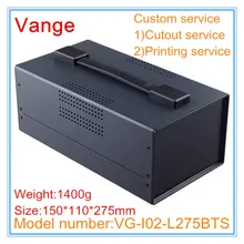 1 шт./лот, портативный умный железный металлический корпус, корпус, чехол, сделай сам, 150*110*275 мм, для оборудования электропитания