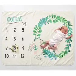 Новорожденный реквизит для фотосъемки ребенка веха пеленки-одеяла обертывание купальные полотенца с цветочным принтом милое мягкое