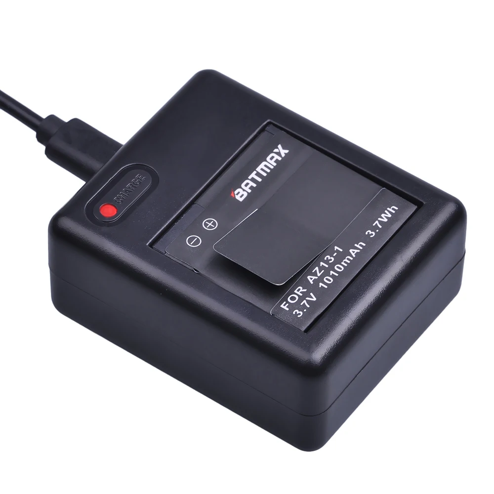 1PC 3.7V 1010mAh AZ13 1 AZ13 Battery+USB Dual Charger For Xiaomi Yi