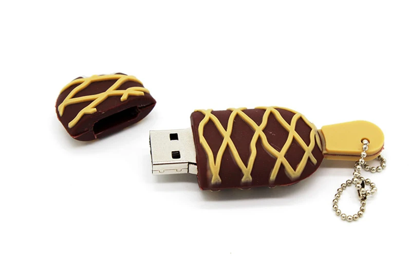 BiNFUL мультфильм USB в виде мороженого flash drive недорогой usb-накопитель 4 ГБ 8 16 USB Stick memory Stick 128 32 64 флешки U диск творческий