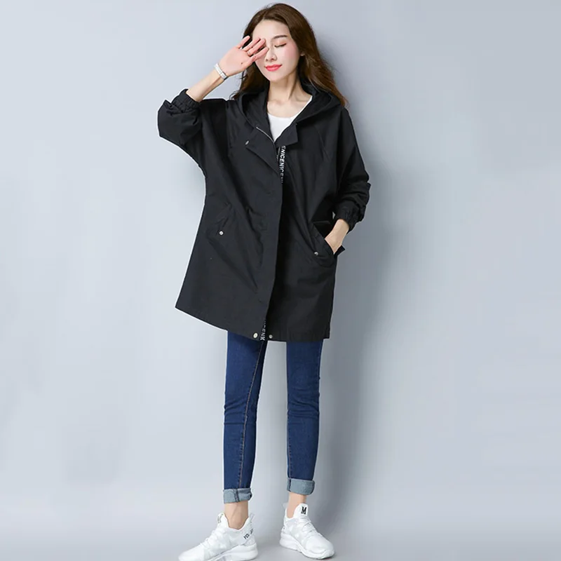 Large size Harajuku Autumn Trench Coat Women 2018 New Fashion Pure Color Loose Leisure Long-sleeved Women Coat Windbreaker NO258 Large size Harajuku Autumn Trench Coat Women 2018 New Fashion Pure Color Loose Leisure Long-sleeved Women Coat Windbreaker NO258