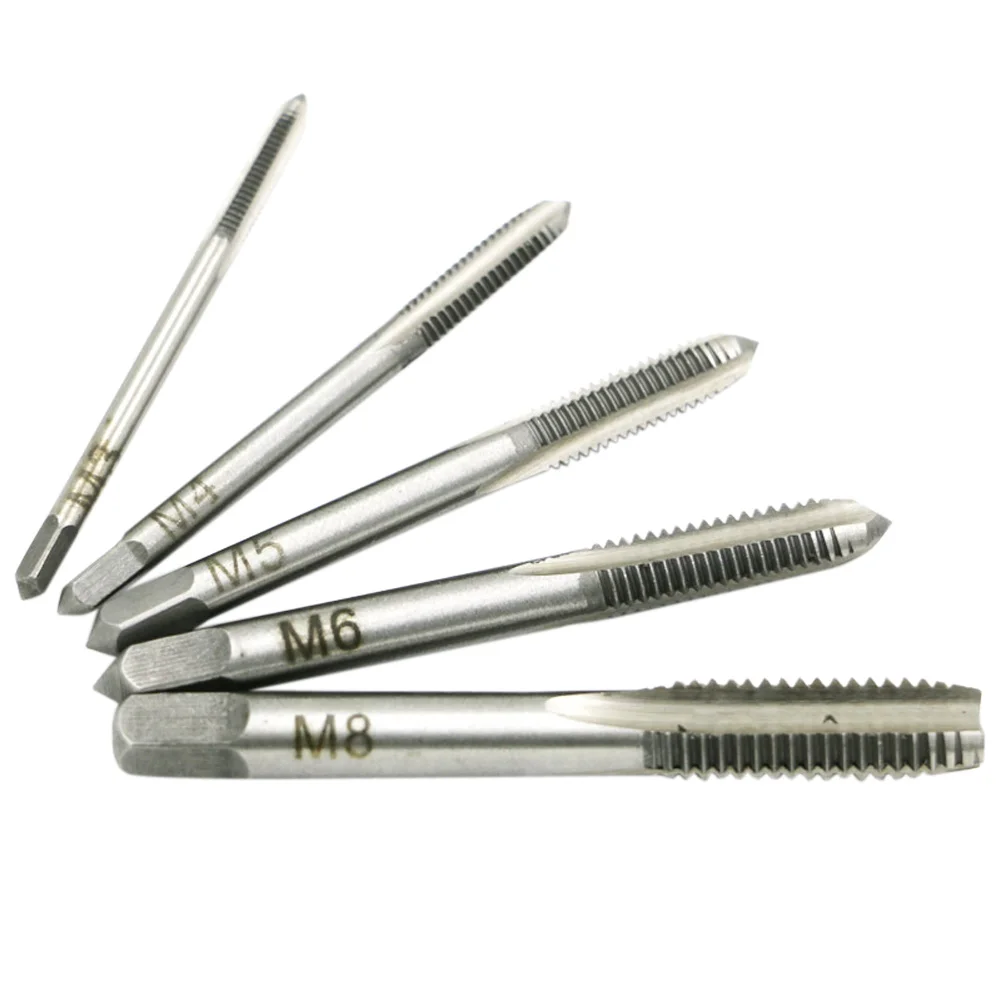 

2017 New Diameter 3mm-8mm Hand Screw Thread Hole Metric Plug Straight Flute Tap Set