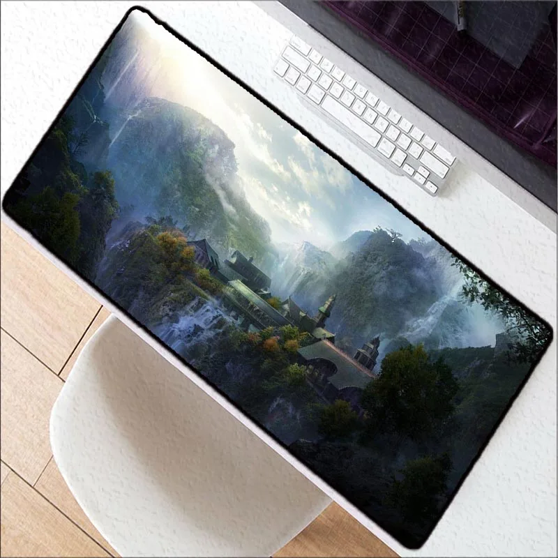  Lord of The Rings Large Gaming Mouse Pad Lock Edge Mouse Mat Keyboard Mat Table Mat Desk Mat for No