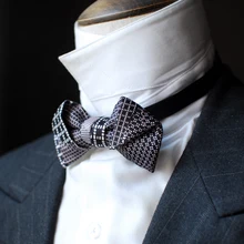 Новые модные мужские Британские мужские сетчатые Асимметричные свадебные галстуки-бабочки в Западной Европе вечерние подарки
