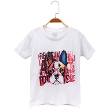 2019 New Children Clothes Kids T-shirts Dog Prench Bulldog Print 100% Cotton Child Boys Baby T Shirt Girls Top Tee Free Shipping 2019 New Children Clothes Kids T-shirts Dog Prench Bulldog Print 100% Cotton Child Boys Baby T Shirt Girls Top Tee Free Shipping