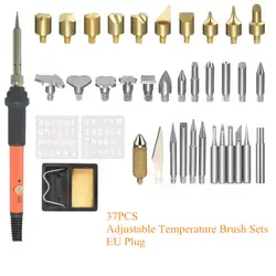 37 шт. регулируемые насадки для паяльника набор паяльника резьба по пирографии инструмент пайка сварочные наконечники комплект зубчатое