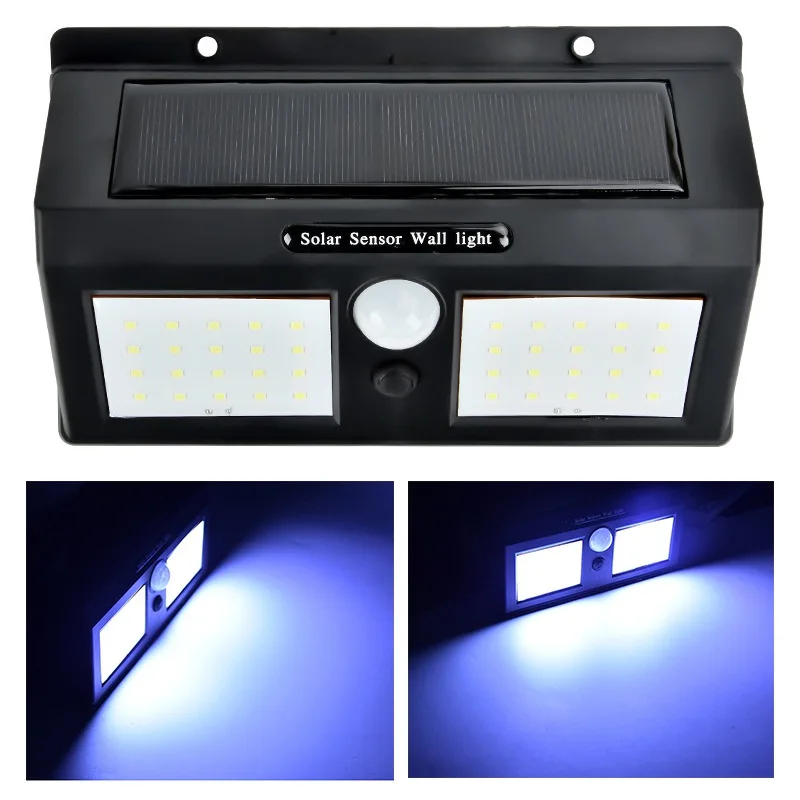 

Solar Sensor Wall Lights 3 Glowing Modes Waterproof Wireless Solar Wall Lamp Outdoor Energy Saving Night Light For Home Garden