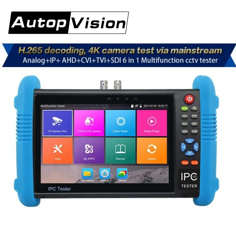 Wanglu IPC9800 Plus 4K H.265/H.264 CCTV камера тестер 8MP TVI CVI 5MP AHD SDI CVBS IP монитор с TDR мультиметр|analog